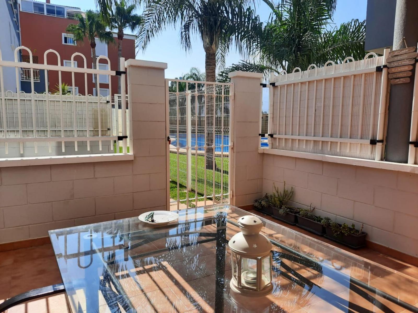 Апартаменты Casa Gloria Con Gran Terraza Y Acceso Directo A Piscina Дения Экстерьер фото